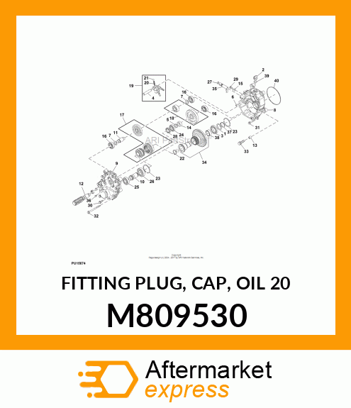 FITTING PLUG, CAP, OIL 20 M809530