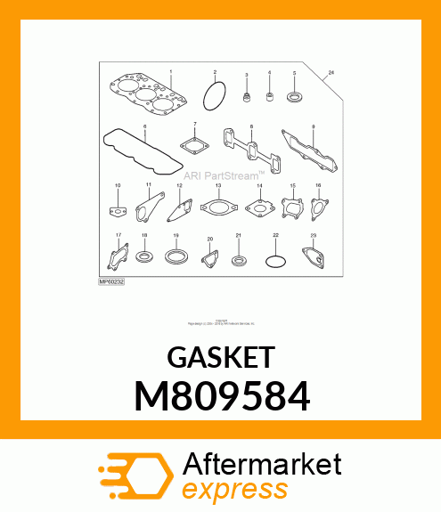 GASKET, WATER PUMP M809584