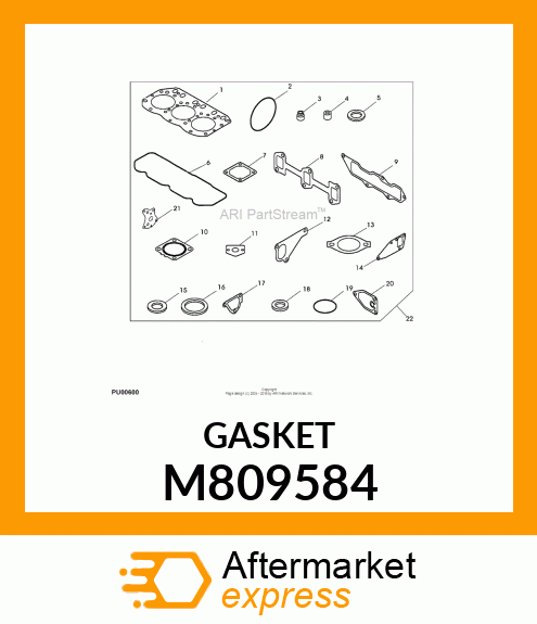 GASKET, WATER PUMP M809584