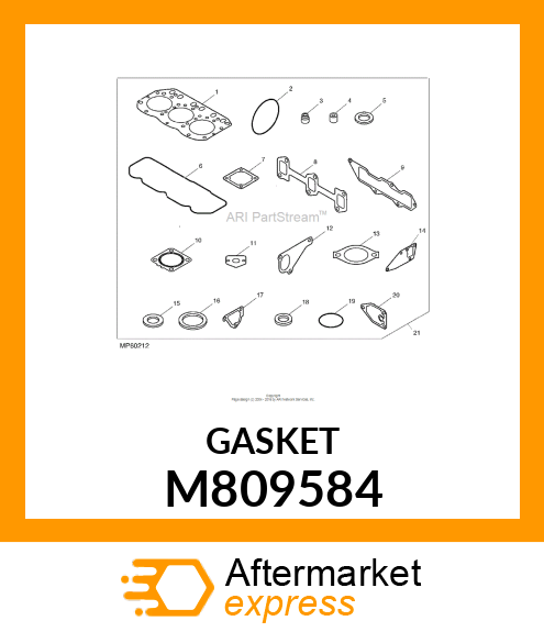 GASKET, WATER PUMP M809584