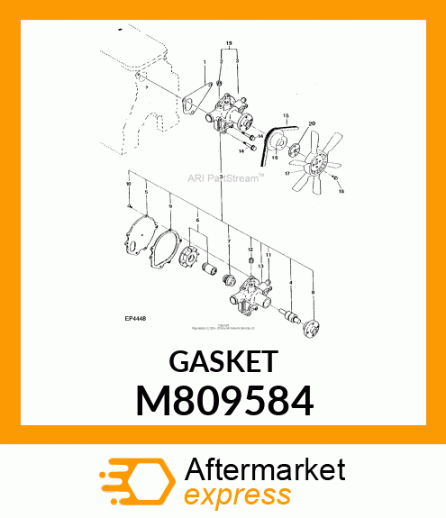 GASKET, WATER PUMP M809584