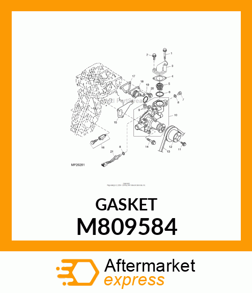 GASKET, WATER PUMP M809584