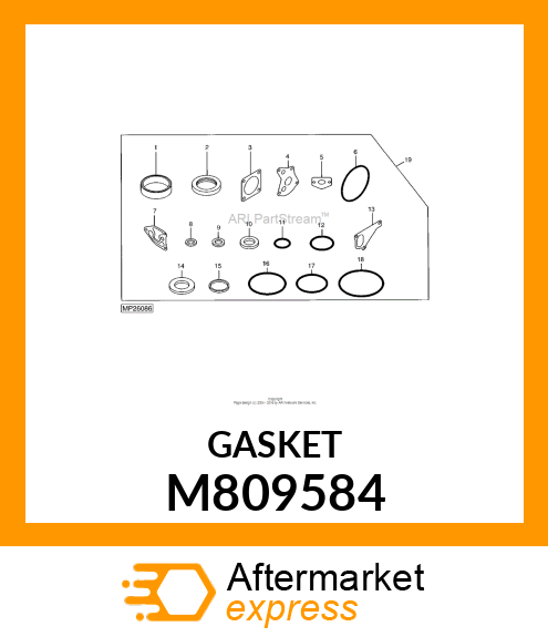 GASKET, WATER PUMP M809584