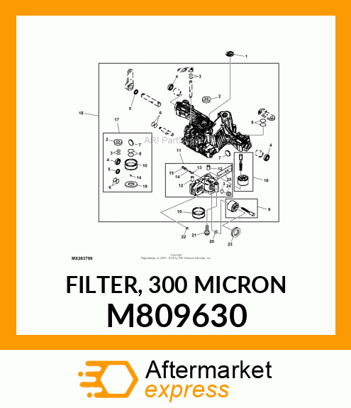 FILTER, 300 MICRON M809630