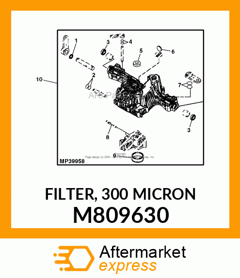 FILTER, 300 MICRON M809630