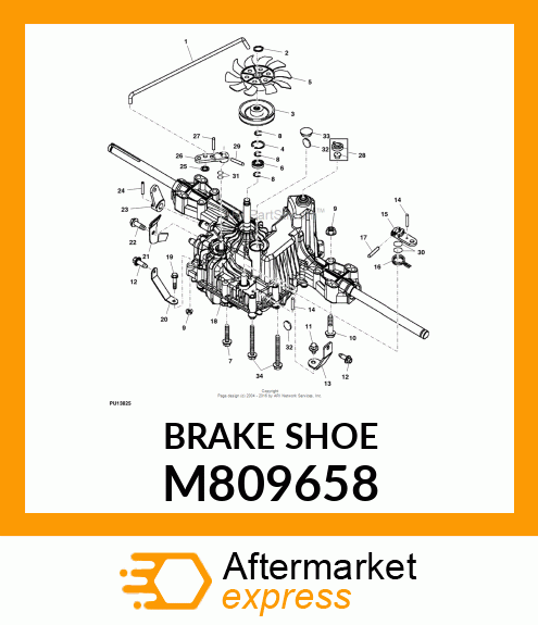 SHOE, BRAKE M809658