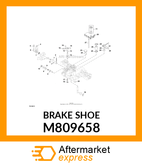 SHOE, BRAKE M809658