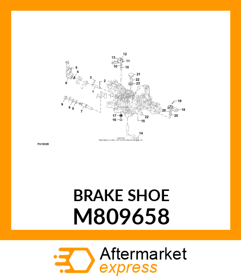 SHOE, BRAKE M809658