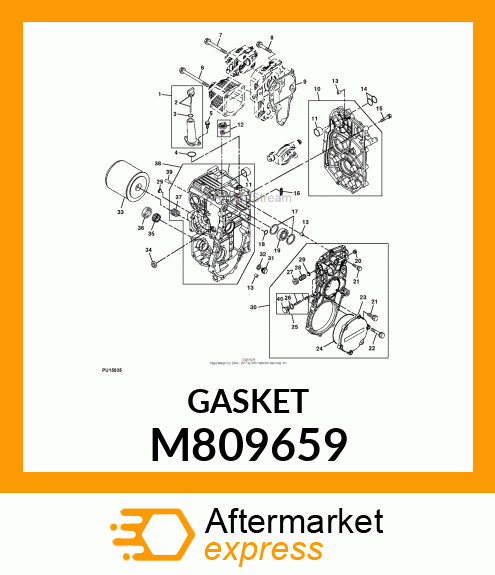 PACKING, CENTER CASE M809659