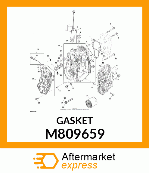 PACKING, CENTER CASE M809659