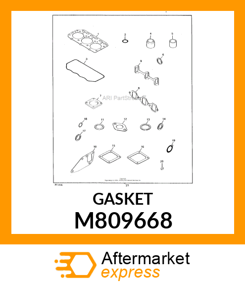 GASKET, WATER PUMP M809668