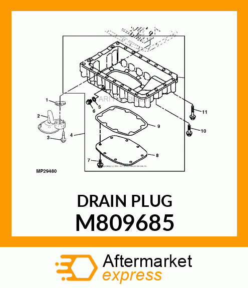 PLUG, DRAIN 12 M809685