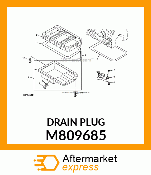 PLUG, DRAIN 12 M809685