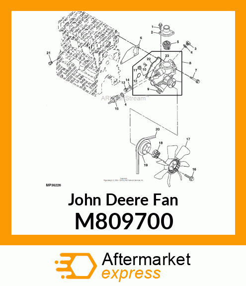 FAN, COOLING M809700