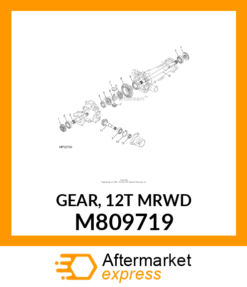 GEAR, 12T MRWD M809719