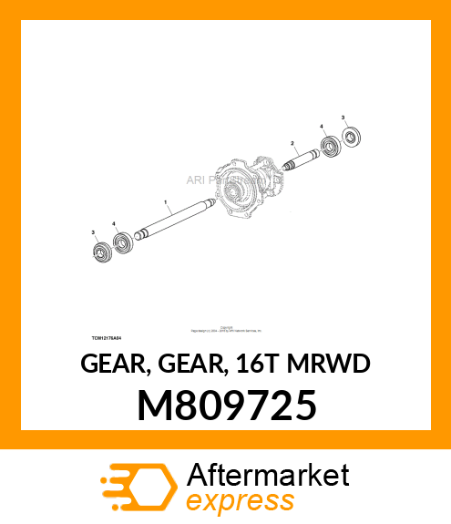 GEAR, GEAR, 16T MRWD M809725