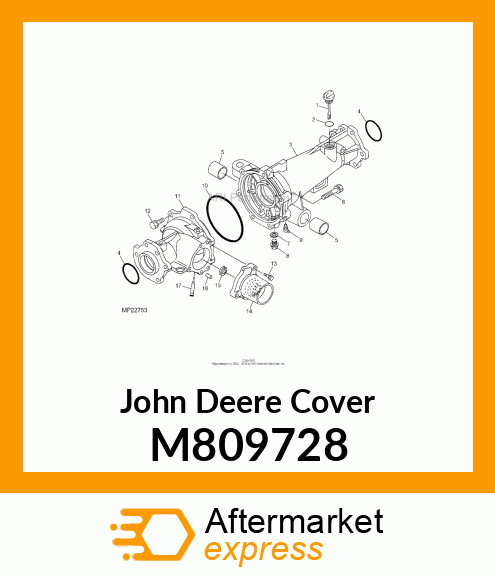 COVER, COVER, AXLE CASE M809728