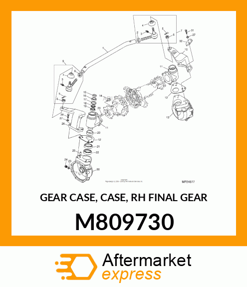 GEAR CASE, CASE, RH FINAL GEAR M809730