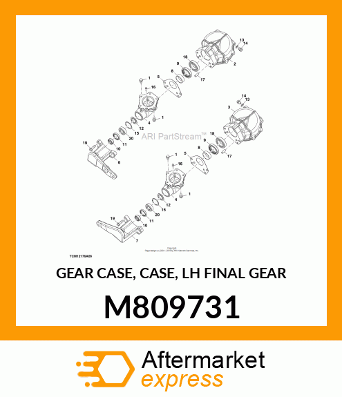 GEAR CASE, CASE, LH FINAL GEAR M809731