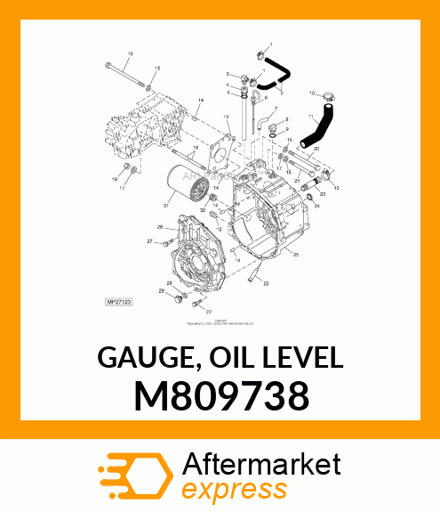 GAUGE, OIL LEVEL M809738