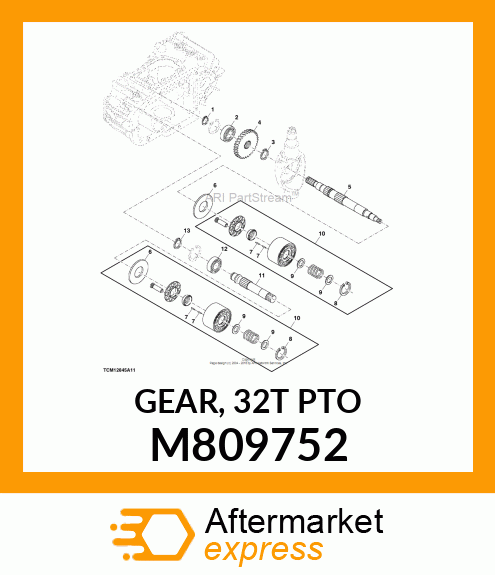 GEAR, 32T PTO M809752