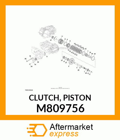 CLUTCH, PISTON M809756