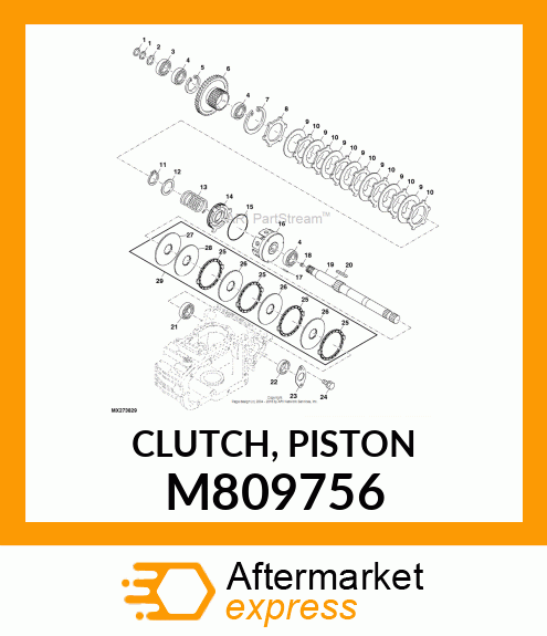 CLUTCH, PISTON M809756