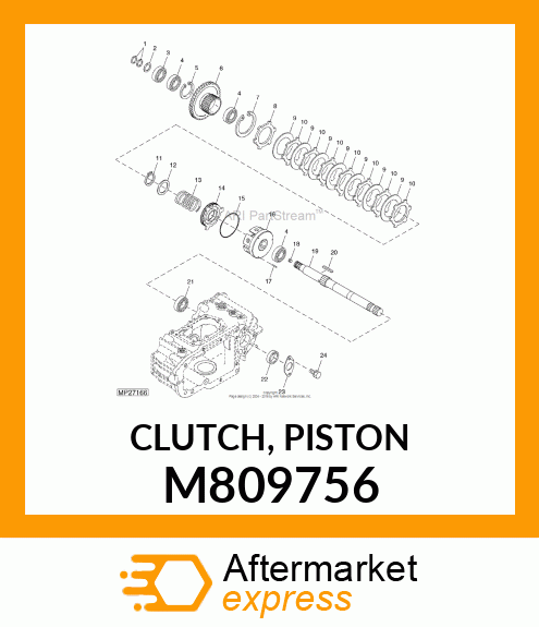 CLUTCH, PISTON M809756