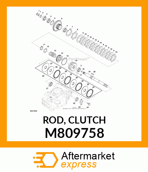 ROD, CLUTCH M809758