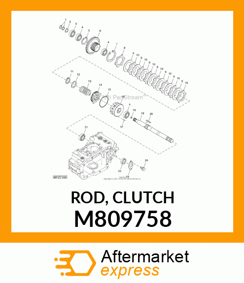 ROD, CLUTCH M809758