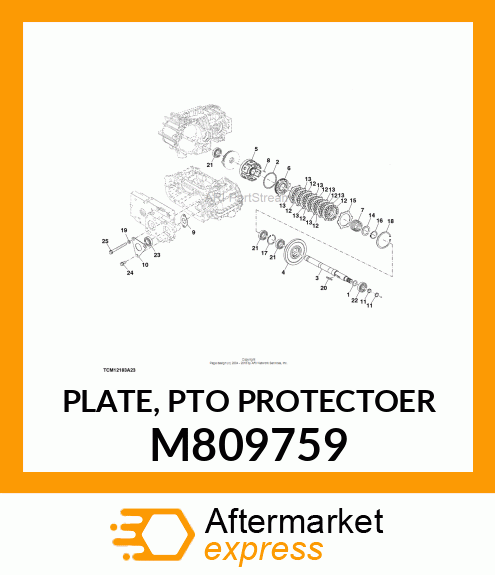 PLATE, PTO PROTECTOER M809759