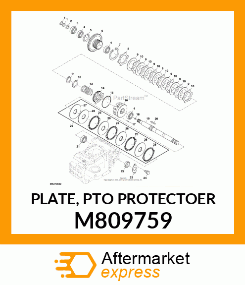 PLATE, PTO PROTECTOER M809759