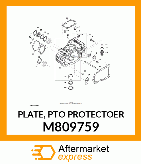 PLATE, PTO PROTECTOER M809759