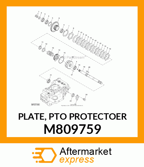 PLATE, PTO PROTECTOER M809759