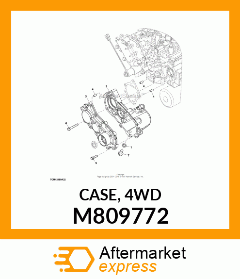 CASE, 4WD M809772