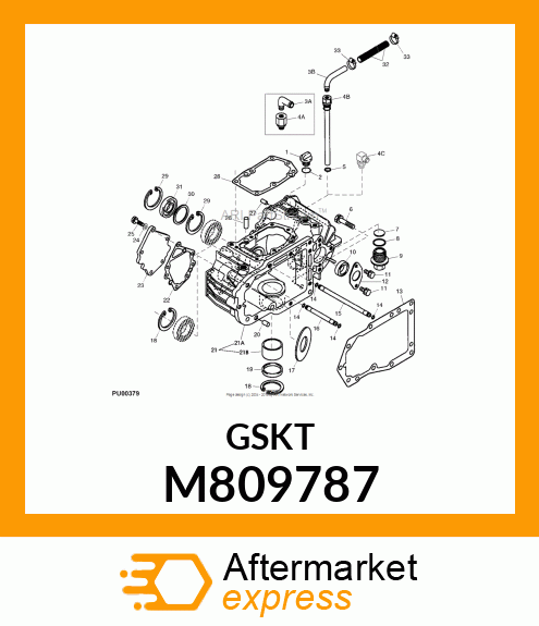 GASKET, MOTOR M809787