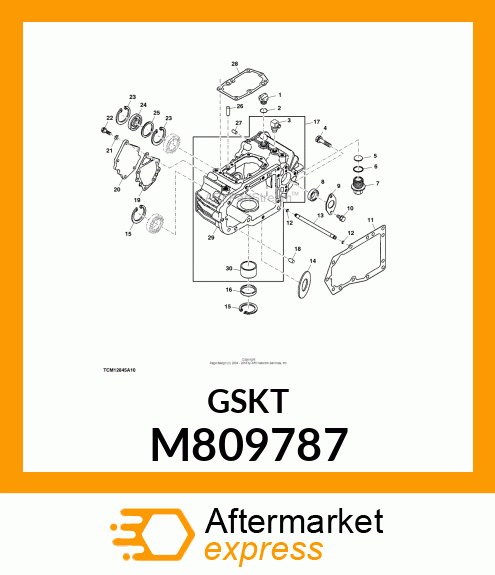 GASKET, MOTOR M809787