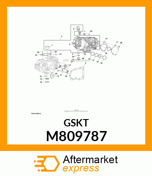 GASKET, MOTOR M809787