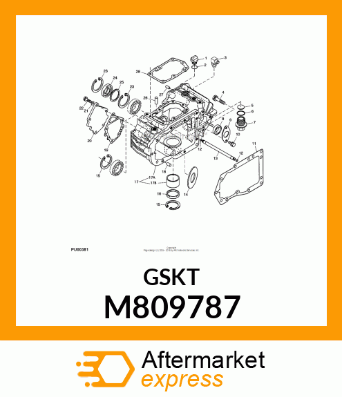 GASKET, MOTOR M809787