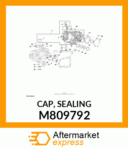 CAP, SEALING M809792