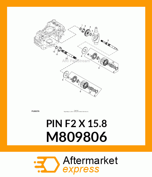 PIN F2 X 15.8 M809806