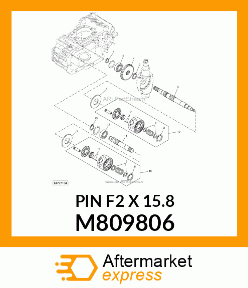 PIN F2 X 15.8 M809806