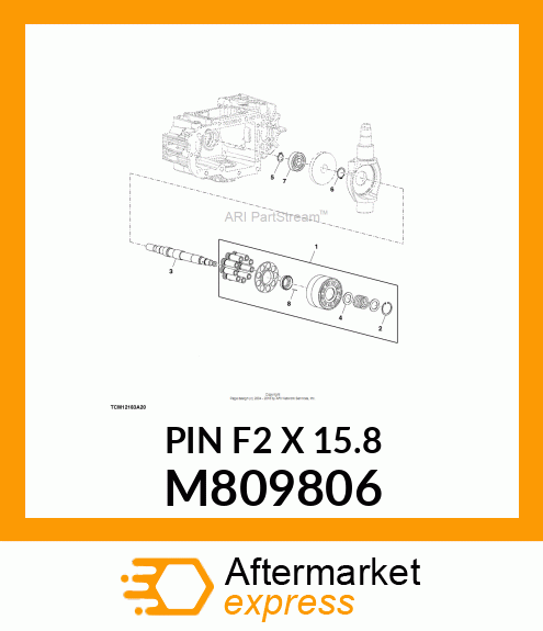 PIN F2 X 15.8 M809806