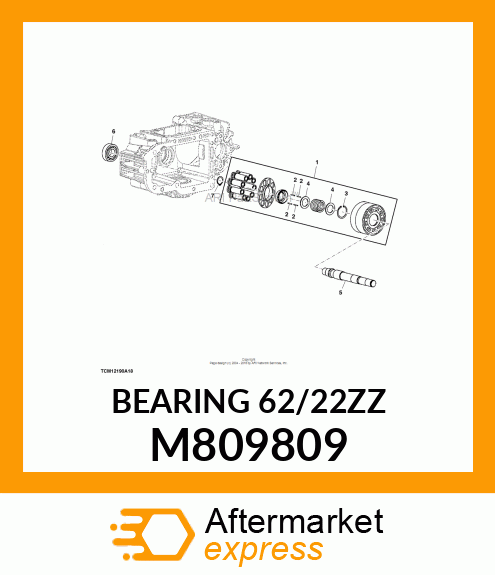 BEARING 62/22ZZ M809809