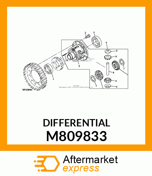 DIFFERENTIAL, DIFFERENTIAL M809833