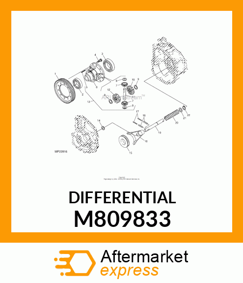 DIFFERENTIAL, DIFFERENTIAL M809833