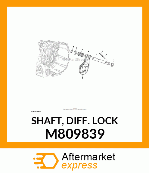 SHAFT, DIFF. LOCK M809839