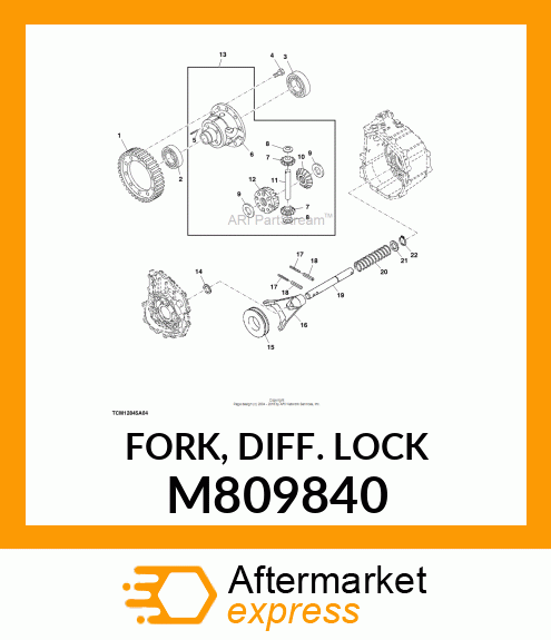 FORK, DIFF. LOCK M809840