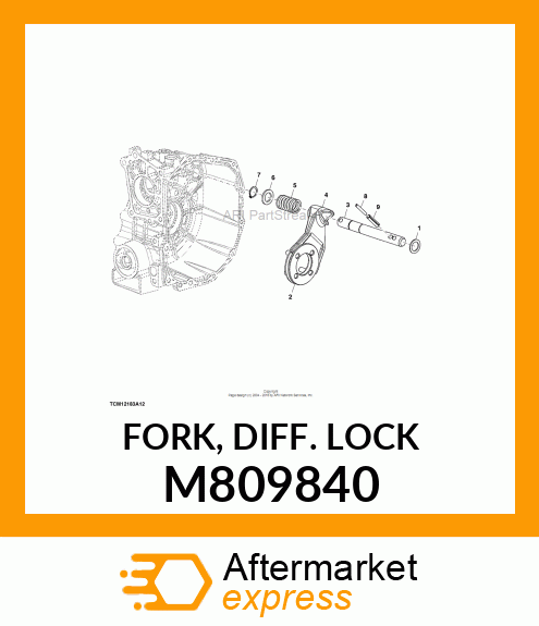 FORK, DIFF. LOCK M809840