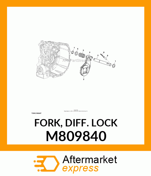 FORK, DIFF. LOCK M809840